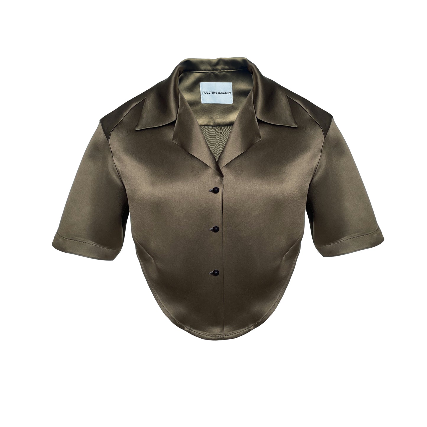 SILKY ACETATE HAWAII SHIRT OLIVE