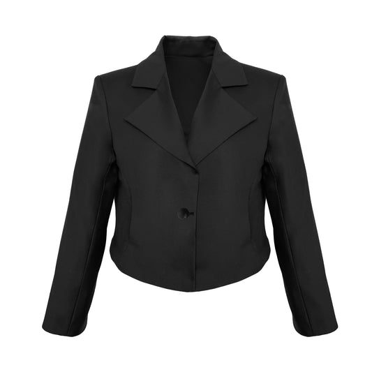 WOOL CUTOUT SHORT BLAZER