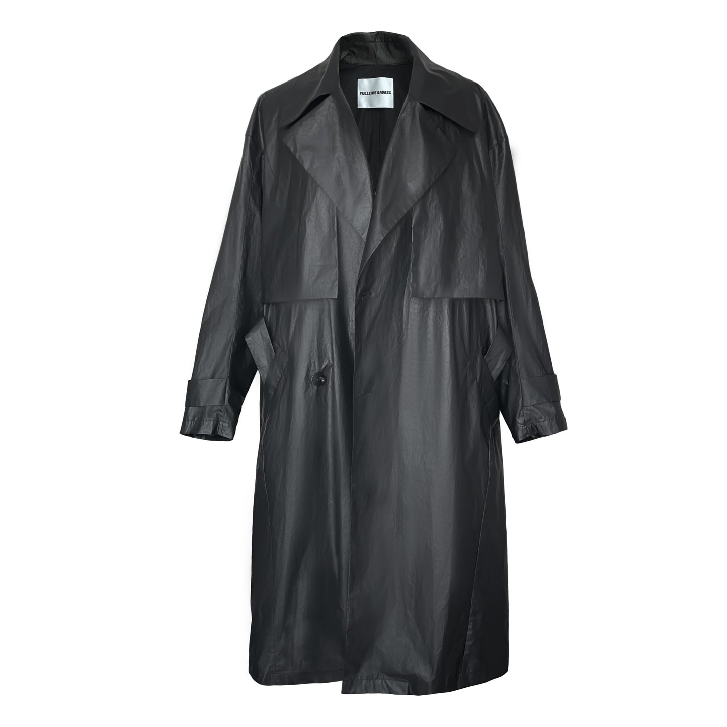 CANVAS TRENCH COATS BLACK